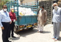 दिगंबर जैन समाज सामाजिक संसद इंदौर द्वारा खाद्य सामग्री का वितरण
