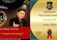 Dr. Sundeep Kochar won The Most Trusted Astrologer at Bharat Icon Award ceremony in the USA