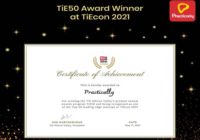 Practically Named TiE50 Award Winner at TiEcon 2021 Practically Named TiE50 Award Winner at TiEcon 2021