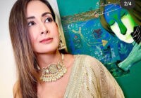 Preeti Jhangiani’s Golden Saree look is giving us goosebumps and setting the internet on fire