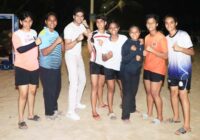 Ex national level handball player Abhimanyu Dassani meets the Indian handball team as they qualify for the World championship for the first time