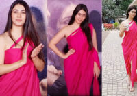 Warina Hussain Amps Up Hotness Quotient In Hot Pink Saree Draped Dress At Yaariyan 2 Trailer Launch Warina Hussain Amps Up Hotness Quotient In Hot Pink Saree Draped Dress At Yaariyan 2 Trailer Launch