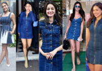From Jahnvi Kapoor to Pashmina Roshan – Actresses Rocking the Denim Dress Look
