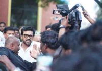 Chennai Erupts Spectacular Fan Frenzy As Ram Charan Departs After He Receives His Honorary Doctorate
