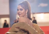 Deepti Sadhwani radiates in Gold: Unveiling Her Third Stunning Red Carpet Look at the 77th Cannes Film Festival