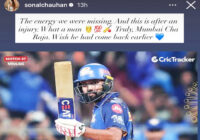 IPL 2026: Sonal Chauhan Gives a Warm Shoutout to “Mumbai Cha Raja” Rohit Sharma as He Shines on Comeback During Mumbai Indians Vs Lucknow Super Giants Clash