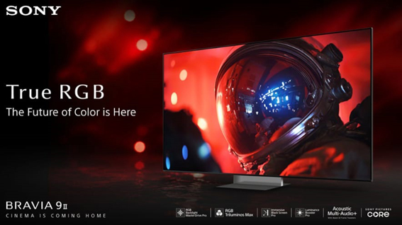 सोनी ने BRAVIA 9II और BRAVIA 7II के लॉन्च के साथ भारत में आरजीबी बैकलाइट मास्टर ड्राइव प्रोTM से लैस ट्रू आरजीबी टेक्नोलॉजी पेश की