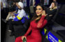Amiee Misobbah Cheers for Friends and Players at World Padel League Match