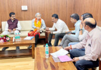 जल संसाधन मंत्री तुलसीराम सिलावट ने रेलवे बोर्ड के अध्यक्ष  सतीश कुमार से मुलाकात की